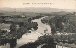 FRANCE - Beziers - Vue Sur La Vallée De L'Orb Et Moulin De Bagnols - Carte Postale Ancienne - Beziers