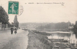 ABLON SUR SEINE QUAI DE LA BARONNERIE ET VILLENEUVE LE ROI TBE - Ablon Sur Seine