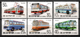 Korea North 1992 Corea  / Transport Trams Bus MNH Tranvías Autobuses Busse Tramways / Lu15  7-32 - Bussen