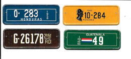 GF2319 - MINI PLAQUES CAFES ROMBOUTS - PANAMA - HONDURAS - GUATEMALA - REPUBLIQUE DOMINICAINE - Number Plates