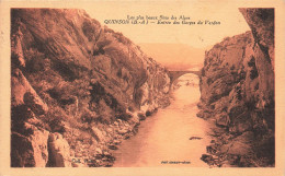 FRANCE - Quinson - Vue Sur L'entrée Des Gorges Du Verdon - Les Plus Beaux S Ites Des Alpes - Carte Postale Ancienne - Non Classés