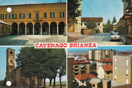 Cartolina Cavenago Brianza ( Monza ) Vedutine - Monza