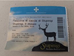 Italy Torino Ticket To Palazzina Di Caccia Di Stupinigi Museum 2024 - Biglietti D'ingresso