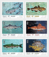 Isle Of Man IOM Great Britain 2024 Europa CEPT Fishes Marine Mosaics Set Of 6 Stamps MNH - Man (Ile De)