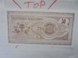 MACEDOINE 50 Denar 1992 Neuf (B.33) - Noord-Macedonië