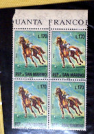 SAN MARINO 1966 SPORT EQUESTRI BLOCKS MNH** - Hippisme