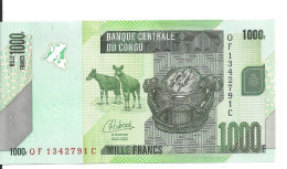 CONGO 1000 FRANCS 2022 UNC P 101 D - Ohne Zuordnung