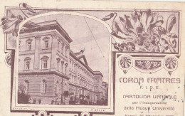 Cartolina - Postcard /   Viaggiata  /  Napoli - Corda Fratres Per L'inaugurazione Dell' Universtà - Pozzuoli