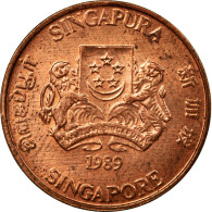 Monnaie, Singapour, Cent, 1989, British Royal Mint, SUP, Bronze, KM:49 - Singapour