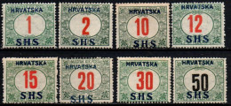 1919 - Jugoslavia S 1 / S 8 Segnatasse    ------- - Nuovi