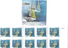 GREECE  2013    BOOKLET    SELF - ADHESIVE   STAMPS    SAILING  TOURISM  [  WITH  NUMBER  ] - Booklets