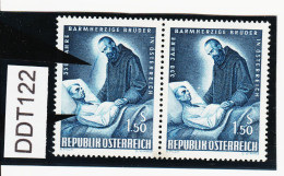 DDT122 ÖSTERREICH 1964  Michl  1155  PLATTENFEHLER  Senkrechter  FARBSTRICH ** Postfrisch ZÄHNUNG SIEHE ABBILDUNG - Varietà & Curiosità