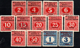 1919 - Jugoslavia S 9 / S 21 Segnatasse    ------- - Unused Stamps
