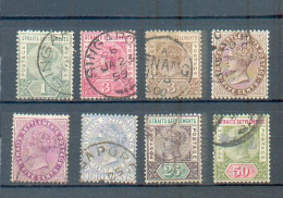 B 32 - Straits Settlements - YT 65 à 70 - 72-73 ° Obli - Straits Settlements