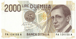 2000 LIRE BANCA D'ITALIA GUGLIELMO MARCONI LETTERA A 24/10/1990 FDS - Andere & Zonder Classificatie