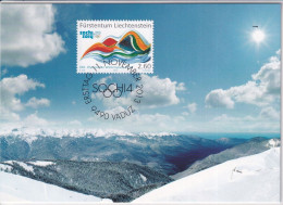 Maximumkarte - MiNr. 1699 Liechtenstein 2013, 11. Nov. Olympische Winterspiele 2014, Sotschi - Cartes-Maximum (CM)