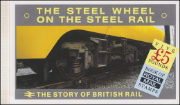 Großbritannien-Markenheftchen 75 Elisabeth II. The Story Of British Rail 1986 ** - Libretti