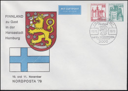 PU 180/2 Finnland Zu Gast In Hansestadt Hamburg SSt HAMBURG NORDPOSTA 11.11.1979 - Private Covers - Mint