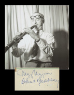 Mezz Mezzrow (1899-1972) - Jazz Clarinetist - Signed Album Page - 50s - COA - Zangers & Muzikanten