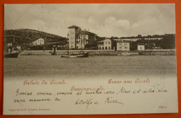 CROATIA - HRVATSKA , LUSSINPICCOLO - MALI LOSINJ, GRUSS AUS CIGALE - UN SALUTO DA CIGALE 1899 - Croatia
