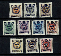 Sverige 1918 Yv. 112/21**   Facit 126/35**,  Mi 115/24**  MNH - Nuovi