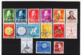 DDT127 N O R W E G E N 1959/60  Michl  428/38+440/41+449/50  Gestempelt Z Ä H N U N G SIEHE ABBILDUNG - Used Stamps