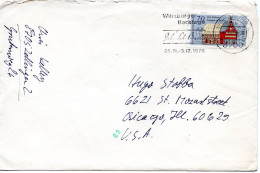 75589 - Bund - 1978 - 70Pfg CEPT '78 EF A Bf WUERZBURG - ... BACHTAGE ... -> Chicago, IL (USA) - Cartas & Documentos