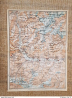 Carta O Cartina Del 1920 Hasenohr Glurns Orfler Weisskugel Zebrù Trentino T.C.I. - Cartes Géographiques