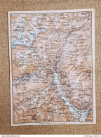 Carta Cartina Del 1920 Merano Bolzano Gruppo Dell'Otz Trentino-Alto Adige T.C.I. - Cartes Géographiques