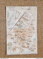 Pianta O Piantina Del 1920 La Città Di Trento Trentino-Alto Adige T.C.I. - Cartes Géographiques