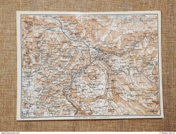Carta O Cartina Del 1920 Tolmino Locovetz Cividale Circhina Slovenia T.C.I. - Cartes Géographiques