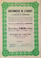 S.A. Cartonneries De L'escaut  à St- Gilles-lez-Termonde  - 1957 - Industrie