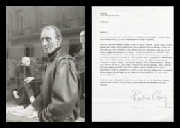 Derek Raymond / Robin Cook (1931-1994) - Rare Signed Letter + Photo - 1988 - Ecrivains