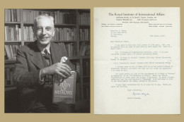 Arnold J. Toynbee (1889-1975) - Rare Signed Letter + Photo - London 1968 - Ecrivains