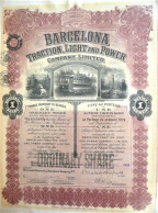 Barcelona Traction Light & Power - Une Action (1932) - Industrie