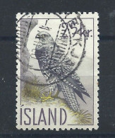 Islande N°298 Obl (FU) 1959 - Oiseaux "Faucon" - Used Stamps