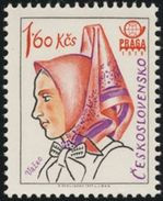 Czechoslovakia / Stamps (1977) 2264: National Folk Costumes - Vazec (PRAGA 1978); Painter: Karel Svolinsky - Esposizioni Filateliche