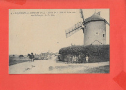 49 SAINT GEORGES Sur LOIRE Cpa Animée Moulin De La Salle Et Route Vers Saint Georges        4 Edit ? - Saint Georges Sur Loire