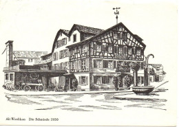 ALT WIEDIKON Litho Restaurant Die Schmiede 1930 - Wiedikon