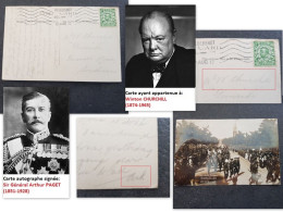 Autographe 1912 Général PAGET Arthur (1851-1928) Chef Camp Aldershot: Pour Winston CHURCHILL (1874-1965) - Personajes Historicos