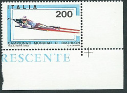 Italia, Italy, Italien, Italie 1983; Biathlon: Sciatore Spara, Skier Shoots. Angolo. - Wintersport (Sonstige)