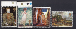 P2384 - GRANDE BRETAGNE Yv N°542/45 ** Tableaux - Unused Stamps