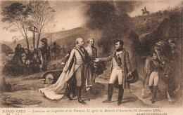 ARTS - Peintures Et Tableaux - Entrevue De Napoléon Et De François II - Baron Gros- Carte Postale Ancienne - Malerei & Gemälde