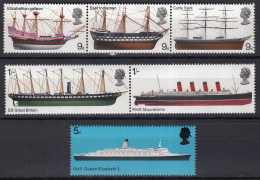 P2385 - GRANDE BRETAGNE Yv N°549/54 ** Bateaux - Unused Stamps