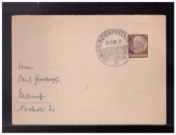 Sudetenland (023878) Postkarte Mit Sonderstempel Sonderpostamt, Sudetenfahrt Der Deutschen Technik, Gest. Am 25.11.1938 - Sudetes