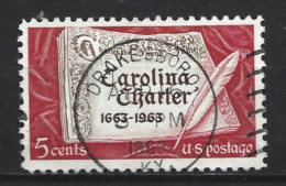 USA 1963 Carolina Charter Y.T. 744 (0) - Used Stamps