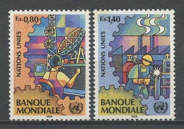 NU Genève 1989 N° 173/174 ** Neufs  MNH Superbes C 4.45 € La Banque Mondiale Illustration Télécommunications Industrie - Nuovi