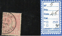 MONACO - N° 5 (Oblitéré) - Used Stamps