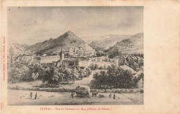FRANCE - Epinal - Vue Du Château En 1834 (Dessin De Pensée) - Carte Postale Ancienne - Epinal