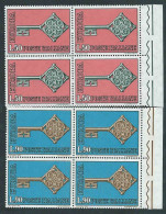 Italia, Italy, Itelie, Italien 1968; EUROPA, Serie Completa In Quartine Di Bordo Destro. - 1968